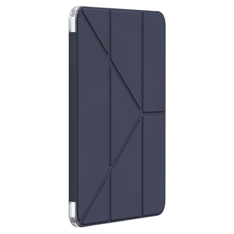 For iPad Air 11 2025 / 2024 Mutural Deformation Stand Smart Leather Tablet Case(Dark Blue) - iPad Air 11 2025 / 2024 Cases by Mutural | Online Shopping South Africa | PMC Jewellery | Buy Now Pay Later Mobicred