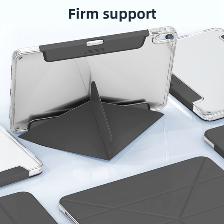 For iPad Pro 11 2024 Mutural Deformation Stand Smart Leather Tablet Case(Black) - iPad Pro 11 2024 Cases by Mutural | Online Shopping South Africa | PMC TechLife | Buy Now Pay Later Mobicred