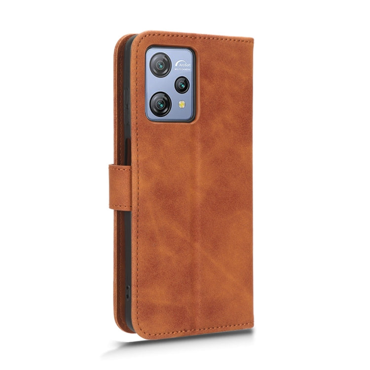 For Blackview A53 Pro Skin Feel Magnetic Flip Leather Phone Case(Brown) - More Brand by PMC Jewellery | Online Shopping South Africa | PMC Jewellery | Buy Now Pay Later Mobicred