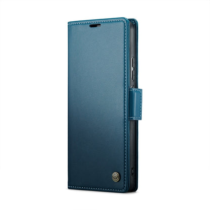 For Samsung Galaxy A72 CaseMe 023 Butterfly Buckle Litchi Texture RFID Anti-theft Leather Phone Case(Blue) - Galaxy Phone Cases by CaseMe | Online Shopping South Africa | PMC Jewellery | Buy Now Pay Later Mobicred