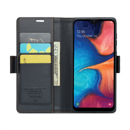 For Samsung Galaxy A20/A30/M10s CaseMe 023 Butterfly Buckle Litchi Texture RFID Anti-theft Leather Phone Case(Black) - Galaxy Phone Cases by CaseMe | Online Shopping South Africa | PMC Jewellery | Buy Now Pay Later Mobicred