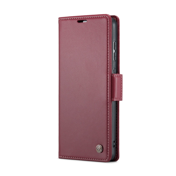 For Samsung Galaxy A35 5G CaseMe 023 Butterfly Buckle Litchi Texture RFID Anti-theft Leather Phone Case(Wine Red) - Galaxy Phone Cases by CaseMe | Online Shopping South Africa | PMC Jewellery | Buy Now Pay Later Mobicred