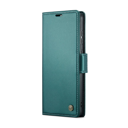 For Samsung Galaxy A55 CaseMe 023 Butterfly Buckle Litchi Texture RFID Anti-theft Leather Phone Case(Pearly Blue) - Galaxy Phone Cases by CaseMe | Online Shopping South Africa | PMC Jewellery | Buy Now Pay Later Mobicred