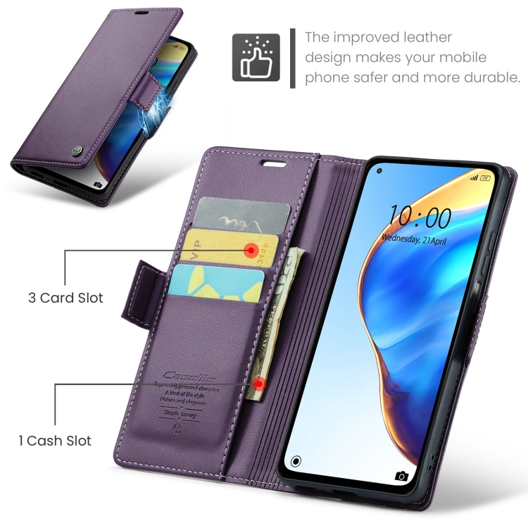 For Xiaomi Mi 10T 5G／10T Pro 5G CaseMe 023 Butterfly Buckle Litchi Texture RFID Anti-theft Leather Phone Case(Pearly Purple) - Xiaomi Cases by CaseMe | Online Shopping South Africa | PMC Jewellery | Buy Now Pay Later Mobicred