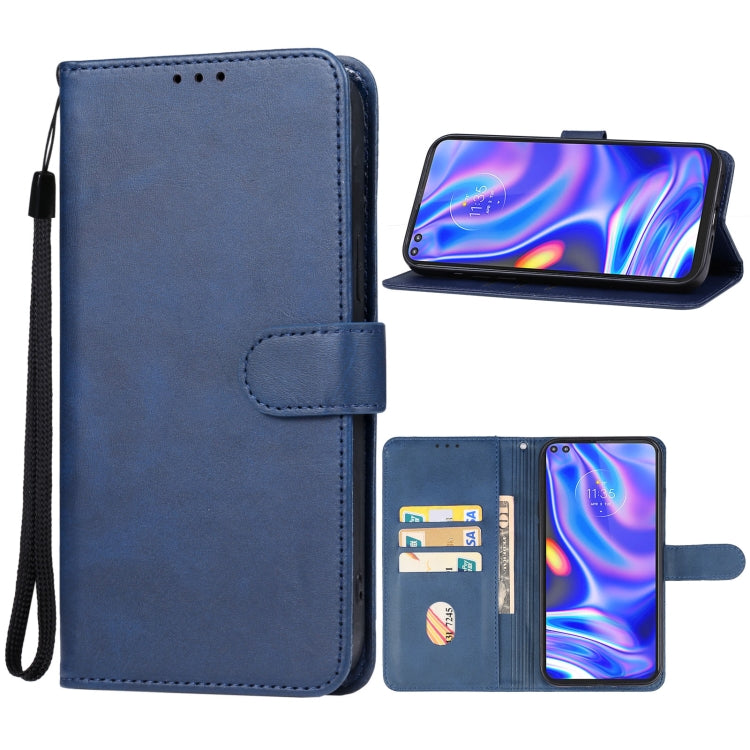 For Motorola One 5G UW Leather Phone Case(Blue) - Motorola Cases by PMC Jewellery | Online Shopping South Africa | PMC Jewellery | Buy Now Pay Later Mobicred