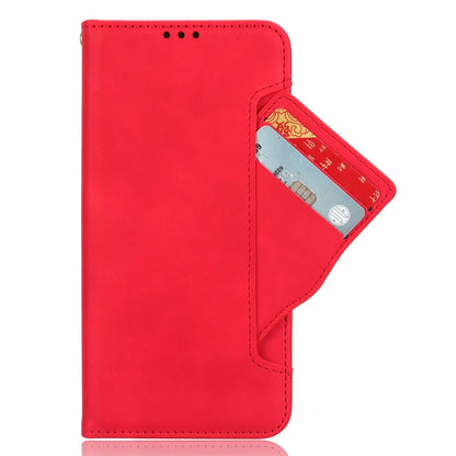 For Google Pixel 9 Skin Feel Calf Texture Card Slots Leather Phone Case(Red) - Google Cases by PMC Jewellery | Online Shopping South Africa | PMC Jewellery | Buy Now Pay Later Mobicred