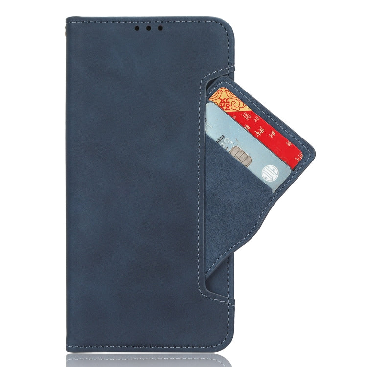 For Google Pixel 9 Skin Feel Calf Texture Card Slots Leather Phone Case(Blue) - Google Cases by PMC TechLife | Online Shopping South Africa | PMC TechLife | Buy Now Pay Later Mobicred