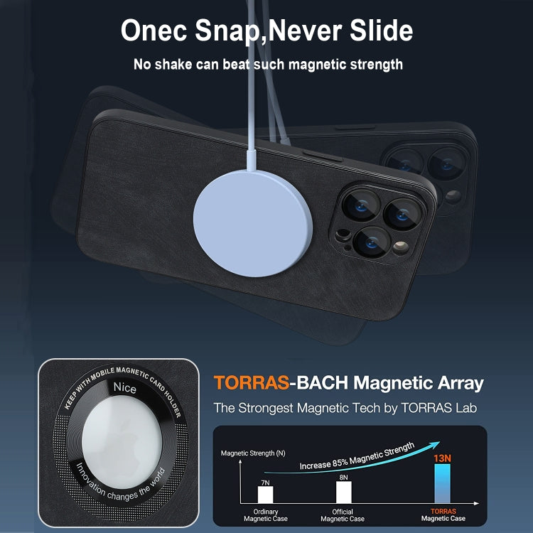 For iPhone 11 Pro Max Skin Feel Leather MagSafe Magnetic Phone Case(Black) - free shipping - PMC TechLife - Order now!