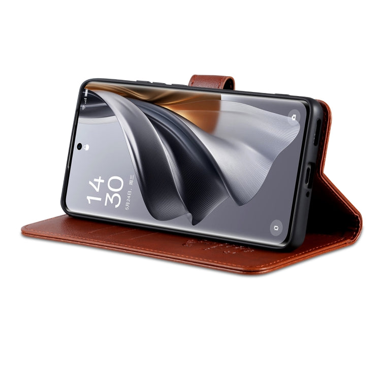 For vivo X200 AZNS Sheepskin Texture Flip Leather Phone Case(Brown) - X200 Cases by AZNS | Online Shopping South Africa | PMC Jewellery | Buy Now Pay Later Mobicred