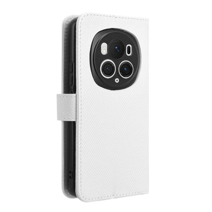 For Honor Magic6 Pro Diamond Texture Leather Phone Case(White) - Honor Cases by PMC Jewellery | Online Shopping South Africa | PMC Jewellery | Buy Now Pay Later Mobicred