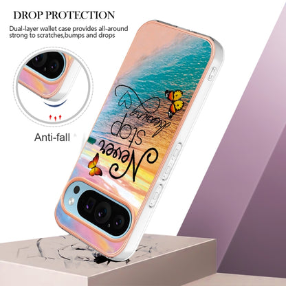 For Google Pixel 9 / 9 Pro Electroplating IMD TPU Phone Case(Dream Butterfly) - Google Cases by PMC Jewellery | Online Shopping South Africa | PMC Jewellery | Buy Now Pay Later Mobicred