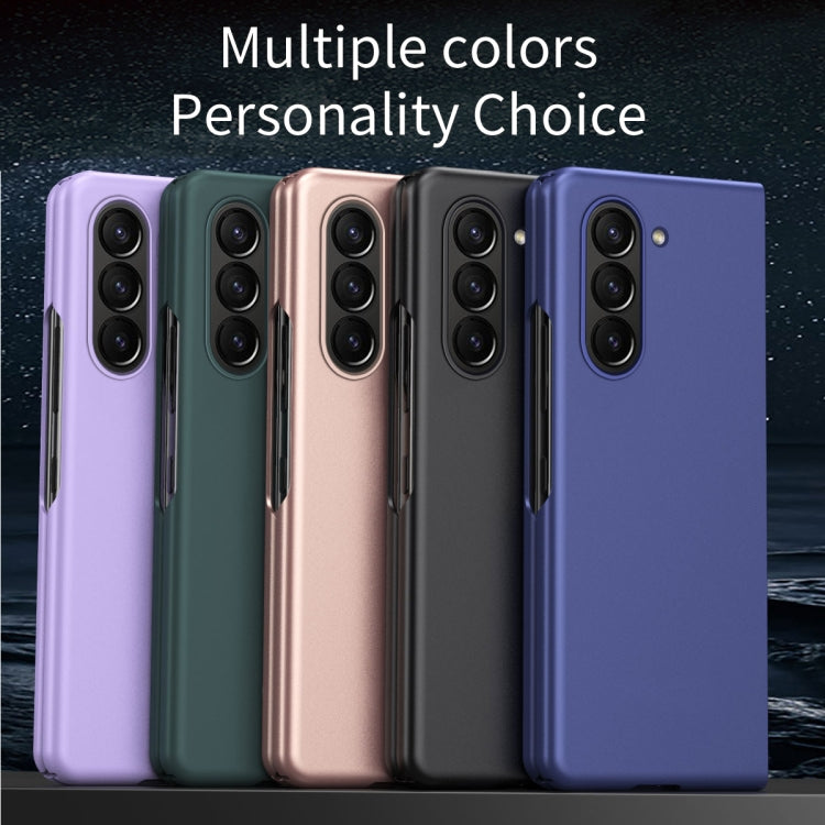 For Samsung Galaxy Z Fold5 Skin Feel Shockproof PC Fold Protective Phone Case(Green) - Galaxy Z Fold5 Cases by PMC TechLife | Online Shopping South Africa | PMC TechLife