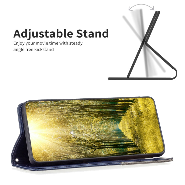For Xiaomi Redmi Note 13 Pro 5G Rhombus Texture Magnetic Leather Phone Case(Blue) - Xiaomi Cases by PMC TechLife | Online Shopping South Africa | PMC TechLife | Buy Now Pay Later Mobicred