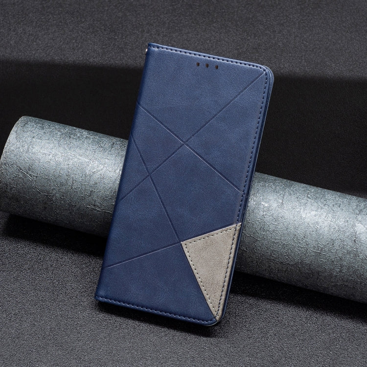 For Xiaomi Redmi Note 13 Pro+ 5G Rhombus Texture Magnetic Leather Phone Case(Blue) - Xiaomi Cases by PMC TechLife | Online Shopping South Africa | PMC TechLife | Buy Now Pay Later Mobicred