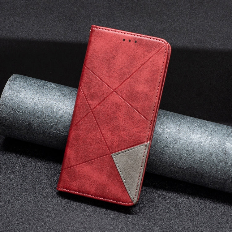 For Xiaomi Redmi K70E Rhombus Texture Magnetic Leather Phone Case(Red) - K70E Cases by PMC Jewellery | Online Shopping South Africa | PMC Jewellery | Buy Now Pay Later Mobicred