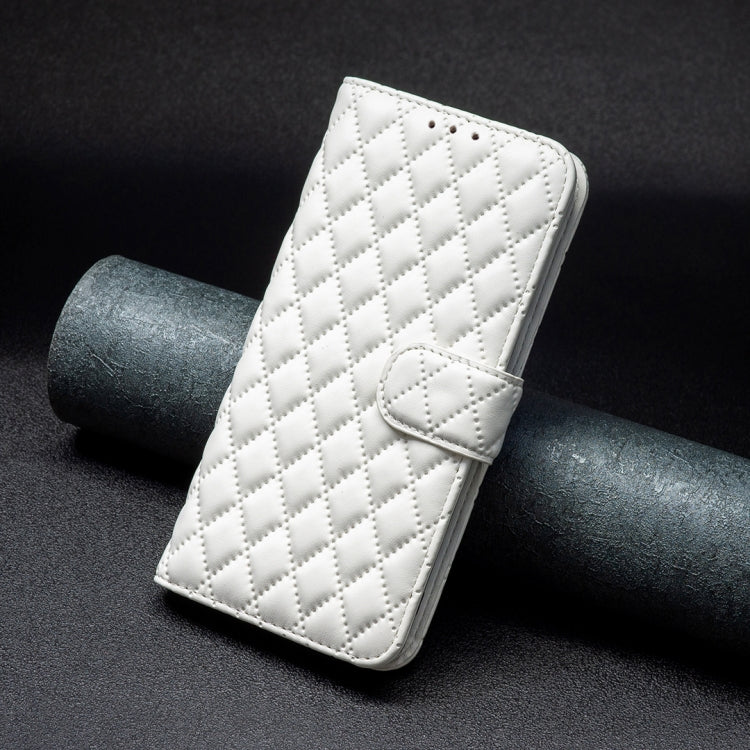 For Google Pixel 9 Pro Diamond Lattice Wallet Leather Flip Phone Case(White) - Google Cases by PMC TechLife | Online Shopping South Africa | PMC TechLife | Buy Now Pay Later Mobicred