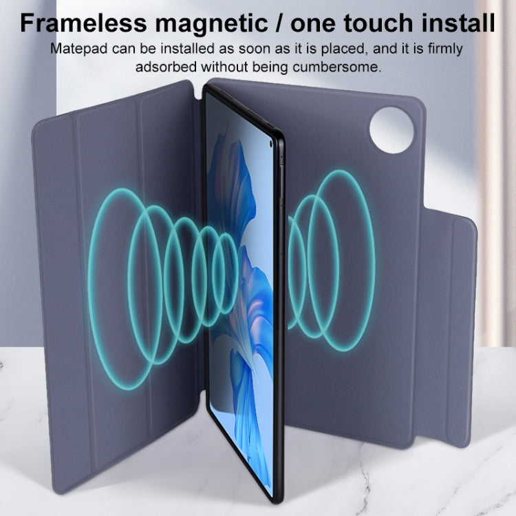 For Huawei Matepad 11 2021 3-fold Double-sided Clip Buckle Magnetic Smart Tablet Case(Lavender) - Huawei by PMC TechLife | Online Shopping South Africa | PMC TechLife | Buy Now Pay Later Mobicred