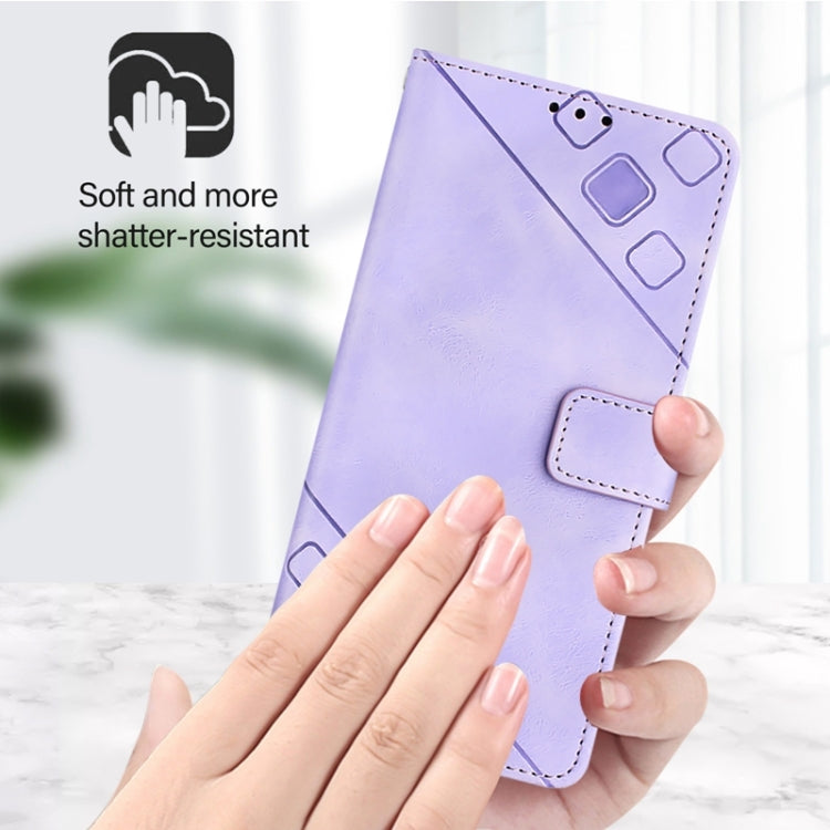 For Xiaomi Redmi K70 / K70 Pro Skin Feel Embossed Leather Phone Case(Light Purple) - K70 Cases by PMC Jewellery | Online Shopping South Africa | PMC Jewellery | Buy Now Pay Later Mobicred