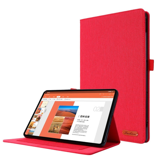 For Huawei MatePad SE 11 2024 Fabric Leather Tablet Case(Red) - Huawei by PMC Jewellery | Online Shopping South Africa | PMC Jewellery | Buy Now Pay Later Mobicred