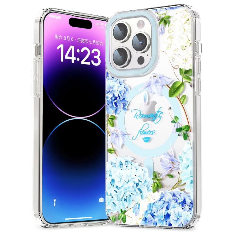 For iPhone 12 Pro Max MagSafe Magnetic TPU Phone Case(Small Floral) - iPhone 12 Pro Max Cases by PMC TechLife | Online Shopping South Africa | PMC TechLife