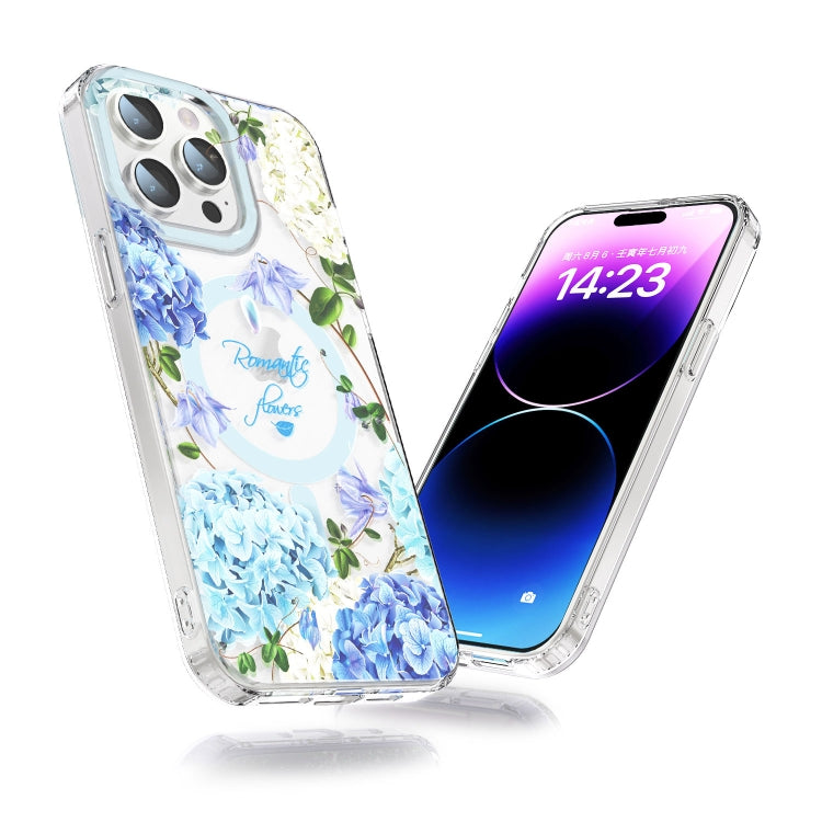 For iPhone 12 Pro Max MagSafe Magnetic TPU Phone Case(Small Floral) - iPhone 12 Pro Max Cases by PMC TechLife | Online Shopping South Africa | PMC TechLife