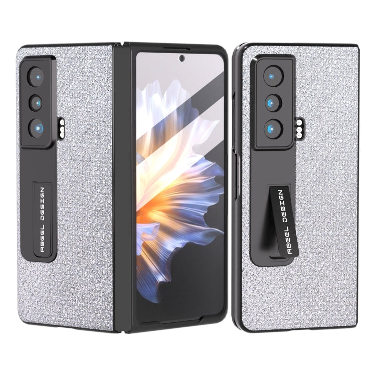 For Honor Magic Vs ABEEL Integrated Diamond Series Phone Case with Holder(Silver) - Honor Cases by PMC TechLife | Online Shopping South Africa | PMC TechLife | Buy Now Pay Later Mobicred