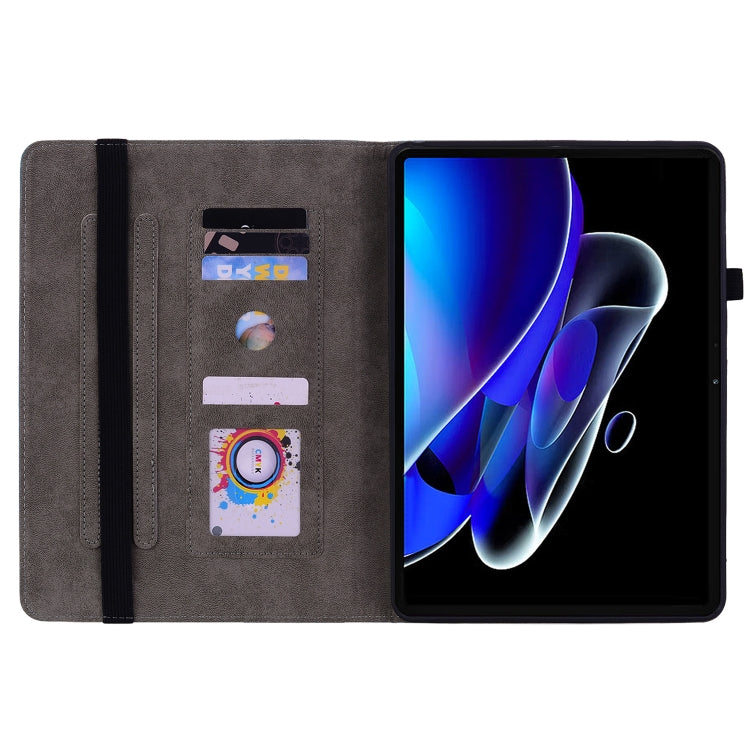 For Realme Pad X Butterfly Rose Embossed Leather Tablet Case(Green) - Realme by PMC TechLife | Online Shopping South Africa | PMC TechLife | Buy Now Pay Later Mobicred