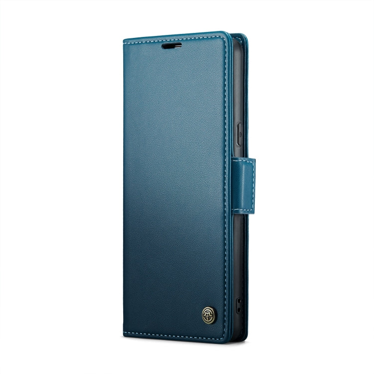 For Google Pixel 7a CaseMe 023 Butterfly Buckle Litchi Texture RFID Anti-theft Leather Phone Case(Blue) - Google Cases by CaseMe | Online Shopping South Africa | PMC Jewellery | Buy Now Pay Later Mobicred