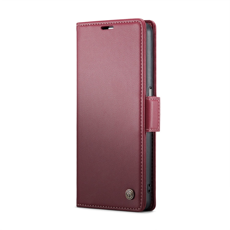 For OPPO A96 4G Global/A36 4G/K10 4G/A76 4G CaseMe 023 Butterfly Buckle Litchi Texture RFID Anti-theft Leather Phone Case(Wine Red) - OPPO Cases by CaseMe | Online Shopping South Africa | PMC Jewellery | Buy Now Pay Later Mobicred