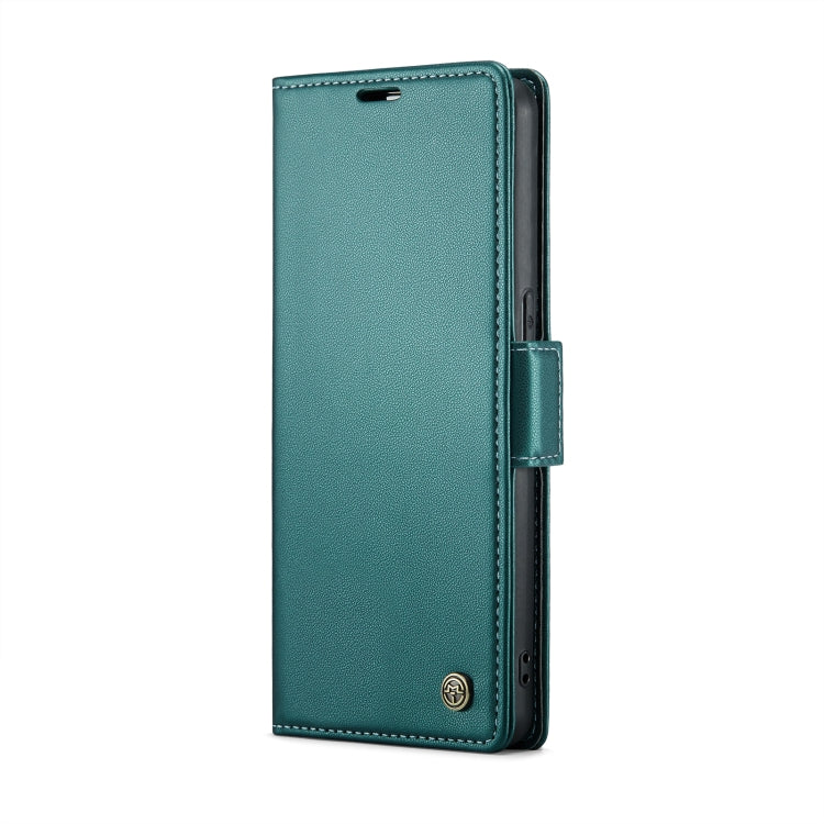 For OPPO Reno7 4G Indonesia/F21 Pro 4G/Reno8 4G CaseMe 023 Butterfly Buckle Litchi Texture RFID Anti-theft Leather Phone Case(Pearly Blue) - OPPO Cases by CaseMe | Online Shopping South Africa | PMC Jewellery | Buy Now Pay Later Mobicred