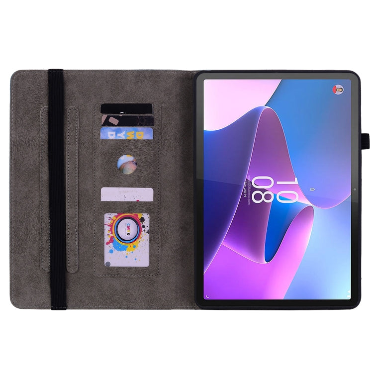For Lenovo Tab P11 Pro Gen 2 11.2 Butterfly Rose Embossed Leather Tablet Case(Red) - Lenovo by PMC TechLife | Online Shopping South Africa | PMC TechLife | Buy Now Pay Later Mobicred
