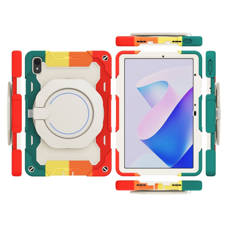 For Huawei MatePad 11 2023 Armor Contrast Color Silicone + PC Tablet Case(Colorful Red) - Huawei by PMC TechLife | Online Shopping South Africa | PMC TechLife | Buy Now Pay Later Mobicred