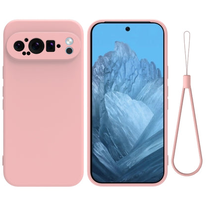 For Google Pixel 9 Pro XL Pure Color Liquid Silicone Shockproof Phone Case(Pink) - Google Cases by PMC Jewellery | Online Shopping South Africa | PMC Jewellery | Buy Now Pay Later Mobicred