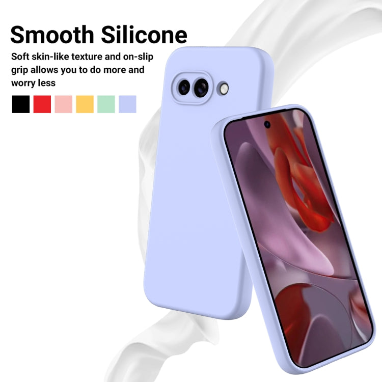 For Google Pixel 9a Pure Color Liquid Silicone Shockproof Phone Case(Purple) - free shipping - PMC TechLife - Order now!