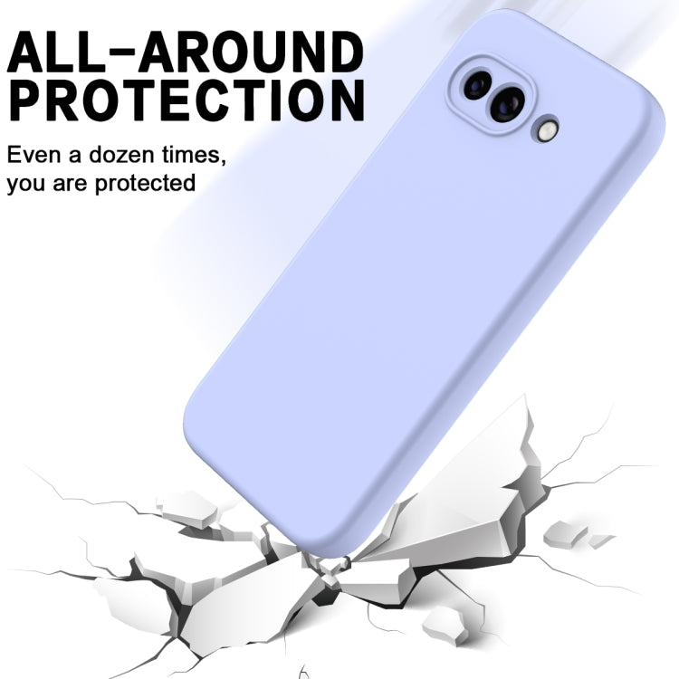 For Google Pixel 9a Pure Color Liquid Silicone Shockproof Phone Case(Purple) - free shipping - PMC TechLife - Order now!