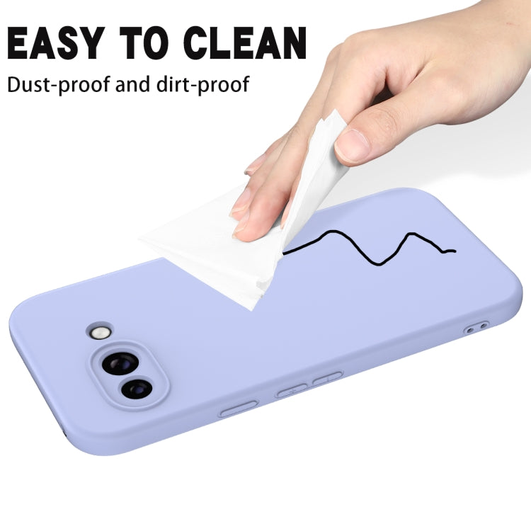 For Google Pixel 9a Pure Color Liquid Silicone Shockproof Phone Case(Purple) - free shipping - PMC TechLife - Order now!