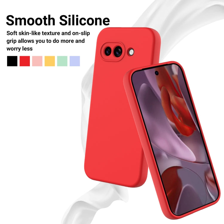 For Google Pixel 9a Pure Color Liquid Silicone Shockproof Phone Case(Red) - free shipping - PMC TechLife - Order now!