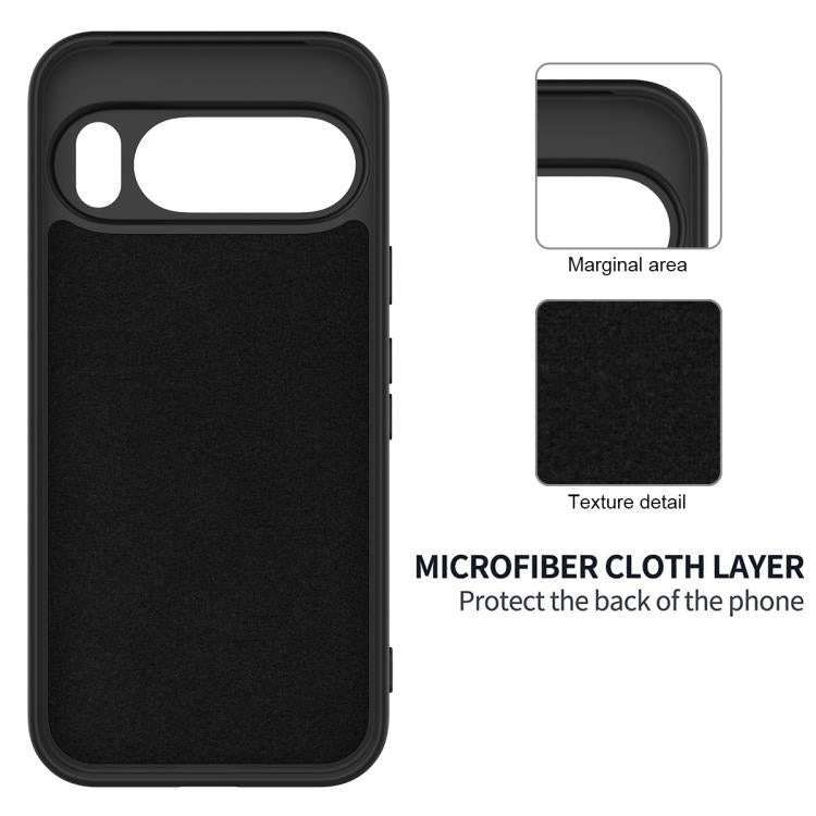 For Google Pixel 10 Pro Pure Color Liquid Silicone Shockproof Phone Case(Black) - free shipping - PMC TechLife - Order now!
