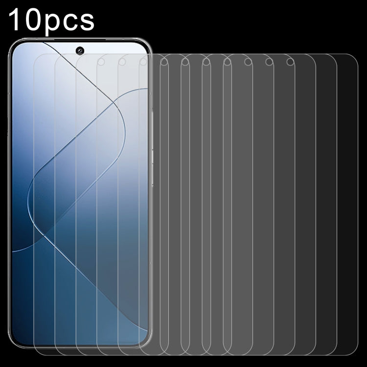 For Xiaomi 14 10pcs 0.26mm 9H 2.5D Tempered Glass Film - 14 Tempered Glass by PMC Jewellery | Online Shopping South Africa | PMC Jewellery