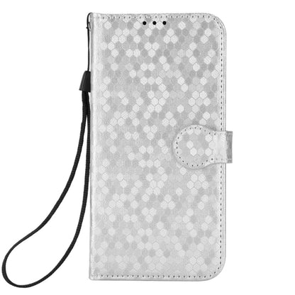 For Google Pixel 9 Honeycomb Dot Texture Leather Phone Case(Silver) - Google Cases by PMC Jewellery | Online Shopping South Africa | PMC Jewellery | Buy Now Pay Later Mobicred