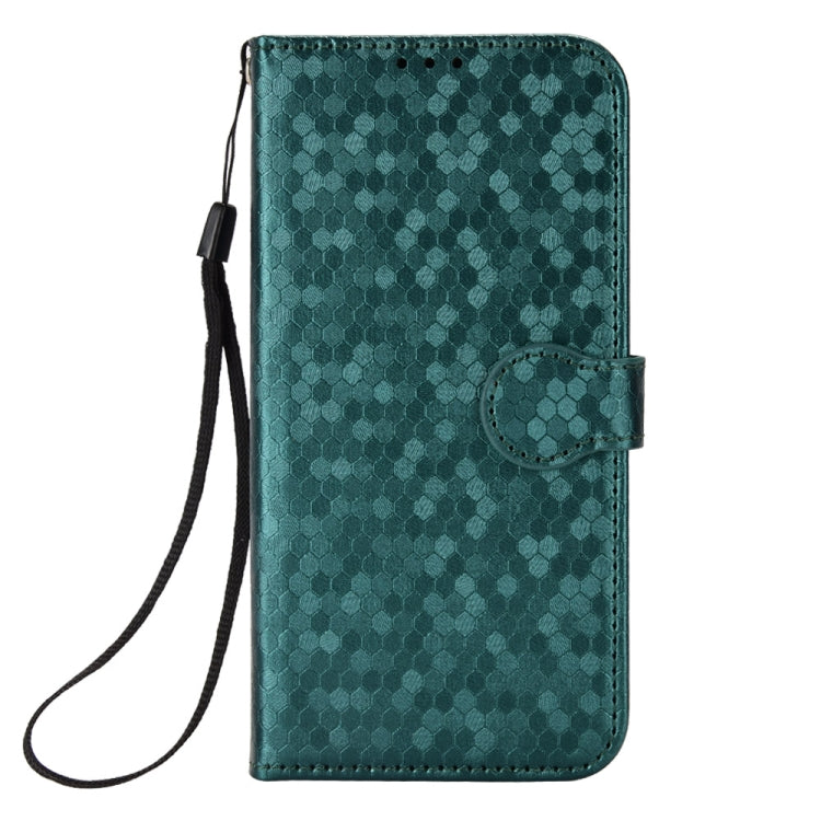 For Google Pixel 9 Pro XL Honeycomb Dot Texture Leather Phone Case(Green) - Google Cases by PMC Jewellery | Online Shopping South Africa | PMC Jewellery | Buy Now Pay Later Mobicred