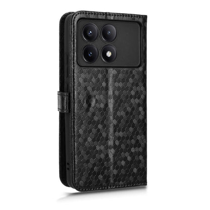 For Xiaomi Redmi K70 5G / K70 Pro 5G Honeycomb Dot Texture Leather Phone Case(Black) - K70 Pro Cases by PMC Jewellery | Online Shopping South Africa | PMC Jewellery | Buy Now Pay Later Mobicred