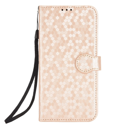 For Xiaomi Redmi K70 5G / K70 Pro 5G Honeycomb Dot Texture Leather Phone Case(Gold) - K70 Pro Cases by PMC Jewellery | Online Shopping South Africa | PMC Jewellery | Buy Now Pay Later Mobicred