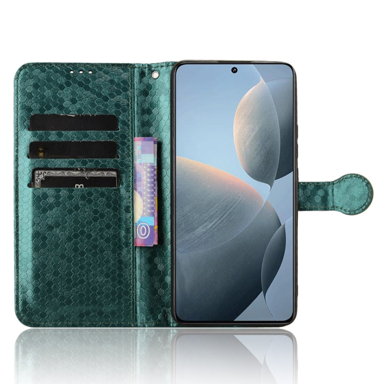 For Xiaomi Redmi K70 5G / K70 Pro 5G Honeycomb Dot Texture Leather Phone Case(Green) - K70 Pro Cases by PMC Jewellery | Online Shopping South Africa | PMC Jewellery | Buy Now Pay Later Mobicred