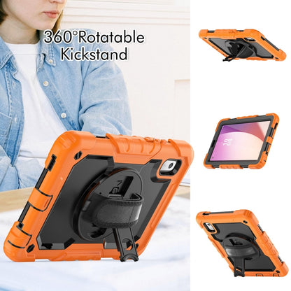 For Lenovo Tab M9 Silicone Hybrid PC Tablet Case with Shoulder Strap(Orange) - Lenovo by PMC Jewellery | Online Shopping South Africa | PMC Jewellery | Buy Now Pay Later Mobicred