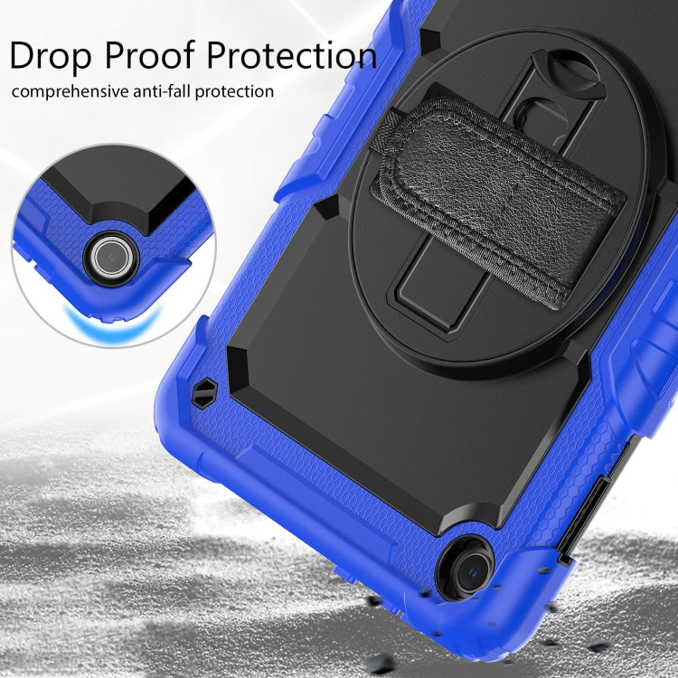 For Lenovo Tab M10 10.1 Gen 3rd Silicone Hybrid PC Tablet Case with Shoulder Strap(Blue) - Lenovo by PMC TechLife | Online Shopping South Africa | PMC TechLife | Buy Now Pay Later Mobicred