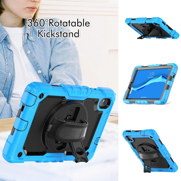 For Lenovo Tab M8 HD 2020/2019 Silicone Hybrid PC Tablet Case with Shoulder Strap(Light Blue) - Lenovo by PMC TechLife | Online Shopping South Africa | PMC TechLife | Buy Now Pay Later Mobicred