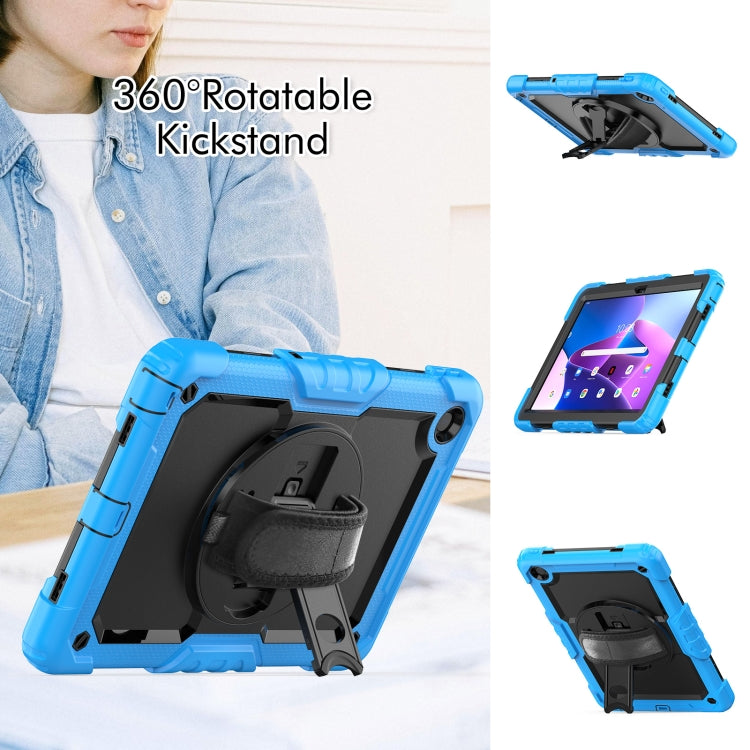 For Lenovo Tab M10 Plus 10.6 Gen 3rd Silicone Hybrid PC Tablet Case with Shoulder Strap(Light Blue) - Lenovo by PMC TechLife | Online Shopping South Africa | PMC TechLife | Buy Now Pay Later Mobicred