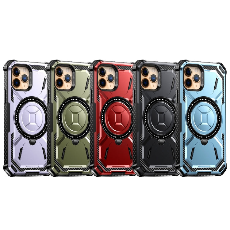 For iPhone 14 Armor Series Holder Phone Case with Back Clip(Blue) - iPhone 14 Cases by PMC TechLife | Online Shopping South Africa | PMC TechLife