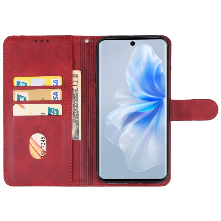 For vivo S18 Leather Phone Case(Red) - S18 Cases by PMC Jewellery | Online Shopping South Africa | PMC Jewellery | Buy Now Pay Later Mobicred